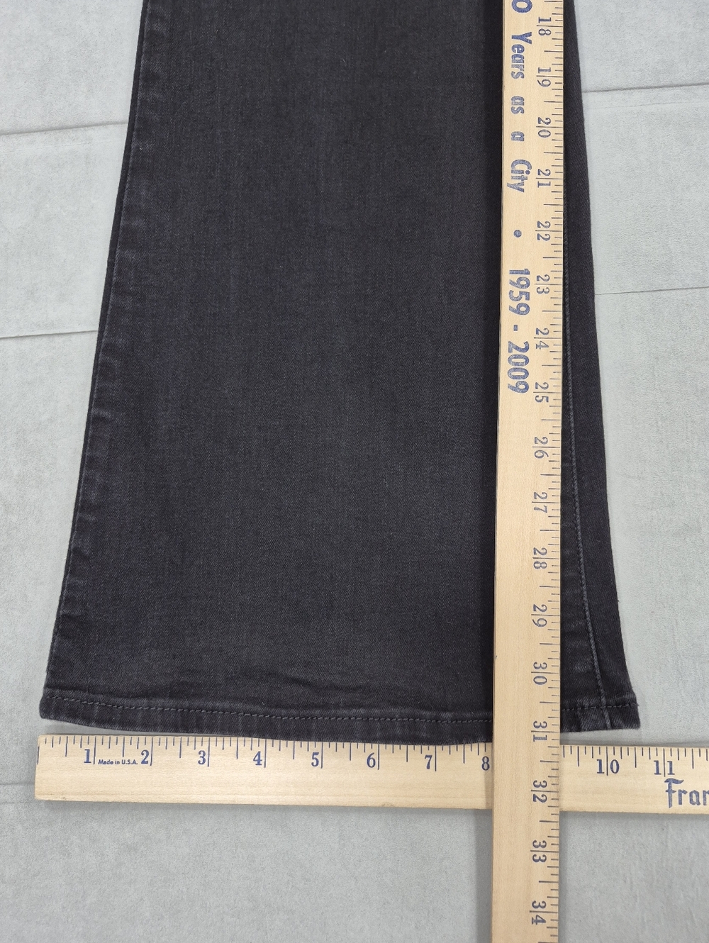 Levi's 726 flare jeans women's 29 black high rise stretch - Picture 7 of 11